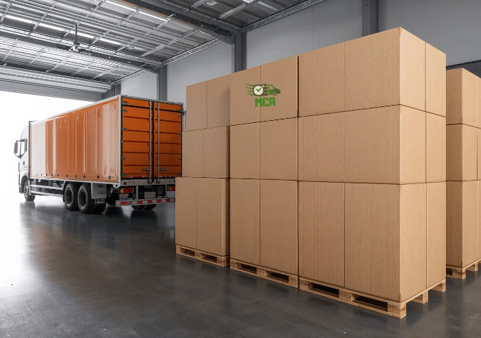 Moving company Abilene packed boxes ready for relocation services