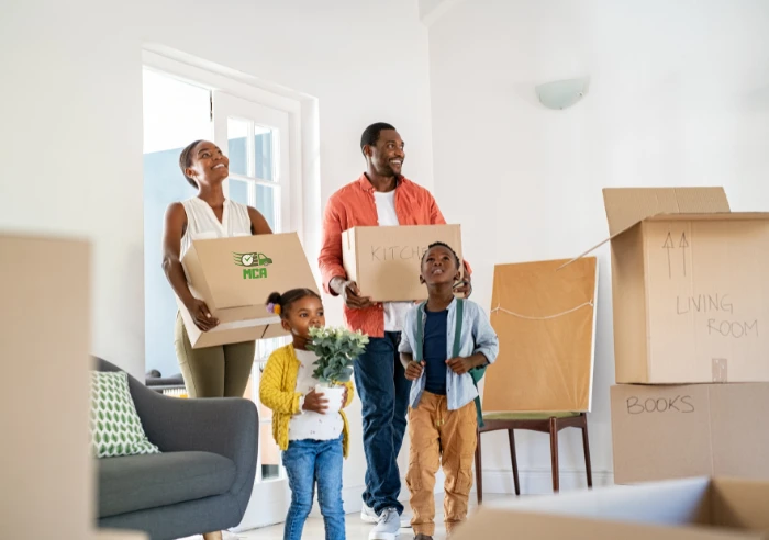 Moving company Abilene residential movers carefully transporting household items for families